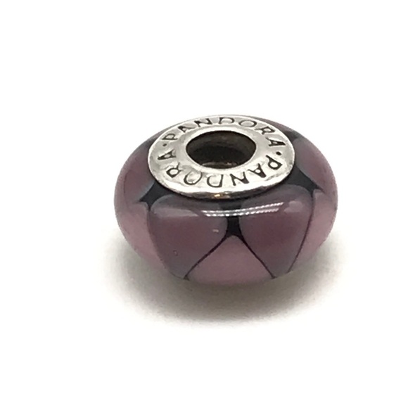 Pandora Purple Murano Glass Charm - Picture 1 of 4